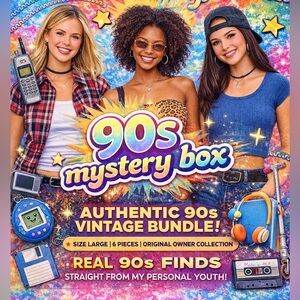 90s Mystery Box Vintage Bundle of clothes and nostalgic items original owner